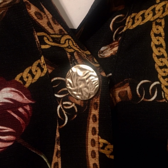 ZARA Chain Floral Print Mini Dress, S, NWT - Picture 5 of 8